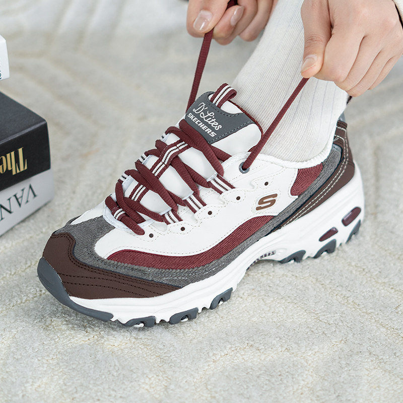 【自营】斯凯奇运动鞋女鞋奶茶熊经典老爹鞋厚底鞋休闲鞋149906,淘宝优惠券,粉丝福利购,淘宝优惠卷