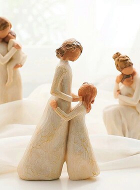 北欧人物树脂手工雕塑p摆件客厅艺术人像家居装饰品摆设纪念礼物