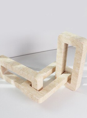 创意家居大理e石不规则高端摆件别墅玄关售楼处桌面装饰摆设工艺