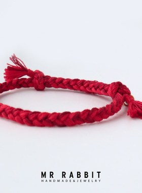 手工编织男女学生许愿手绳红色本命年手链情侣手链宝宝亲子手绳