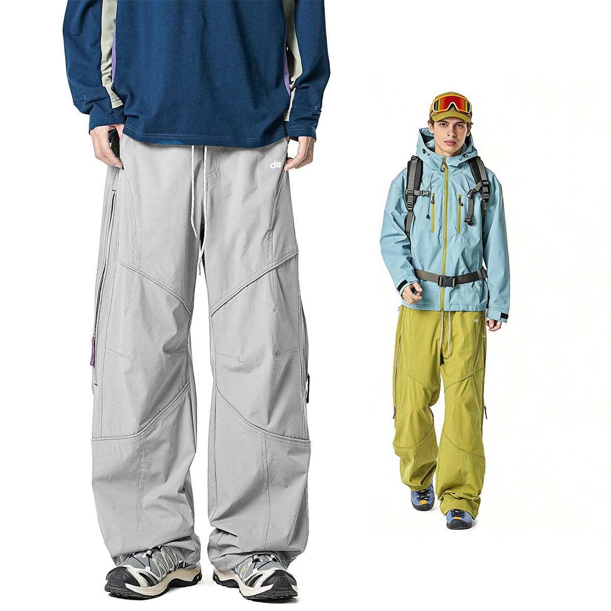 QOTRIOCK outdoor soft shell waterproof pants for hiking