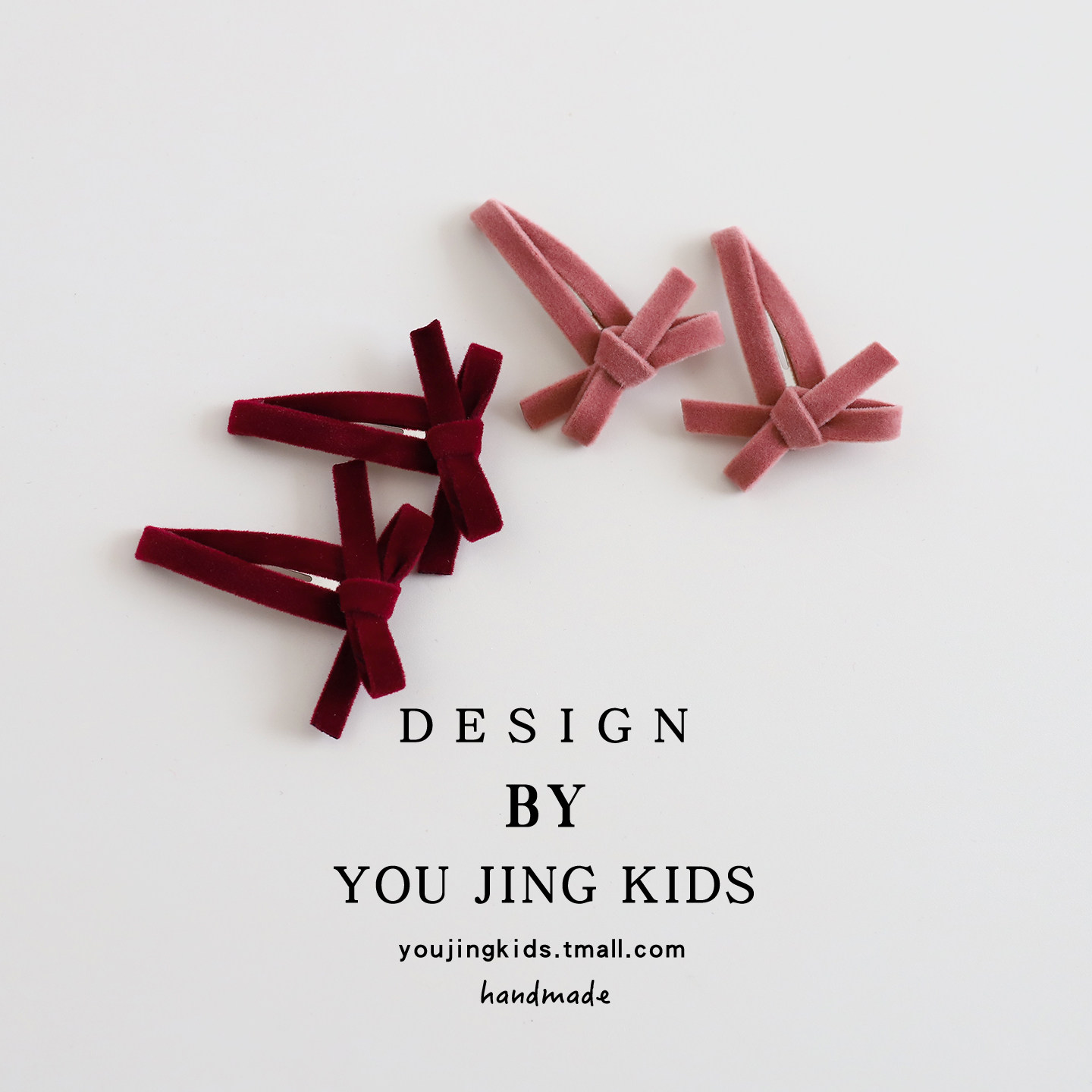 儿童蝴蝶结韩系发夹女童丝绒洋气BB夹发卡女孩简约边夹刘海夹头饰,淘宝优惠券,粉丝福利购,淘宝优惠卷