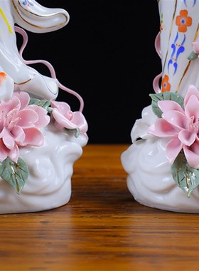 陶瓷七仙女摆件新中式家居装饰工艺品保家姑娘神像客厅办公室摆设