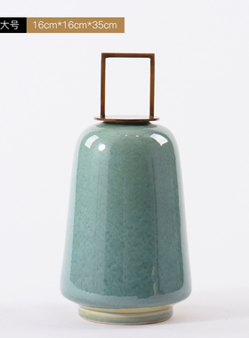 新中式陶瓷储物罐摆件样板房办公桌书柜家居客厅玄关酒柜软装饰品