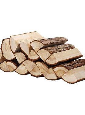 壁炉装饰原木柴火摆件美式橱窗背景陈列道具木头客厅民宿篝火取暖