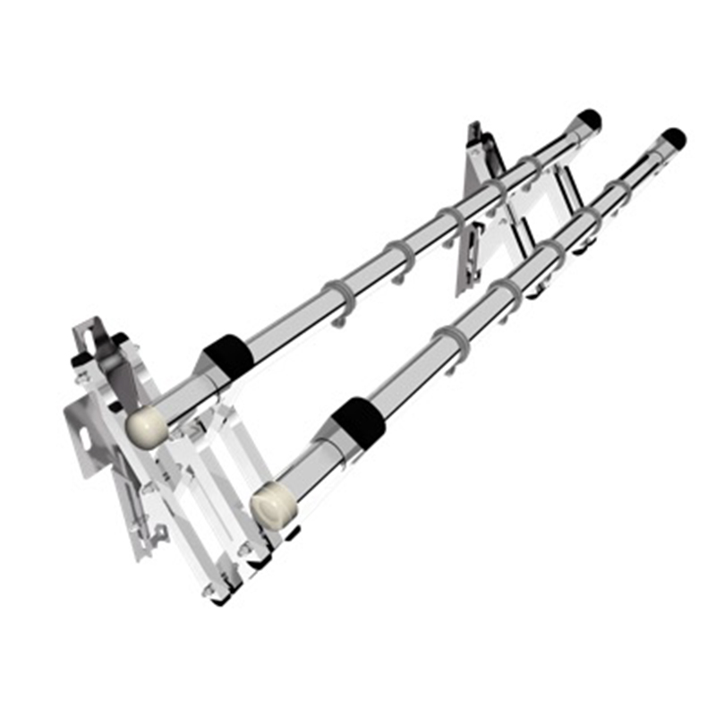 窗外伸缩晾衣架户外推拉晒衣架室外折叠晒被子架家用不锈钢凉衣杆 - 图2