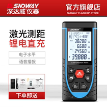 German quality rangefinder high-precision infrared laser electronic ruler multifunctional site charging voice measuring scale