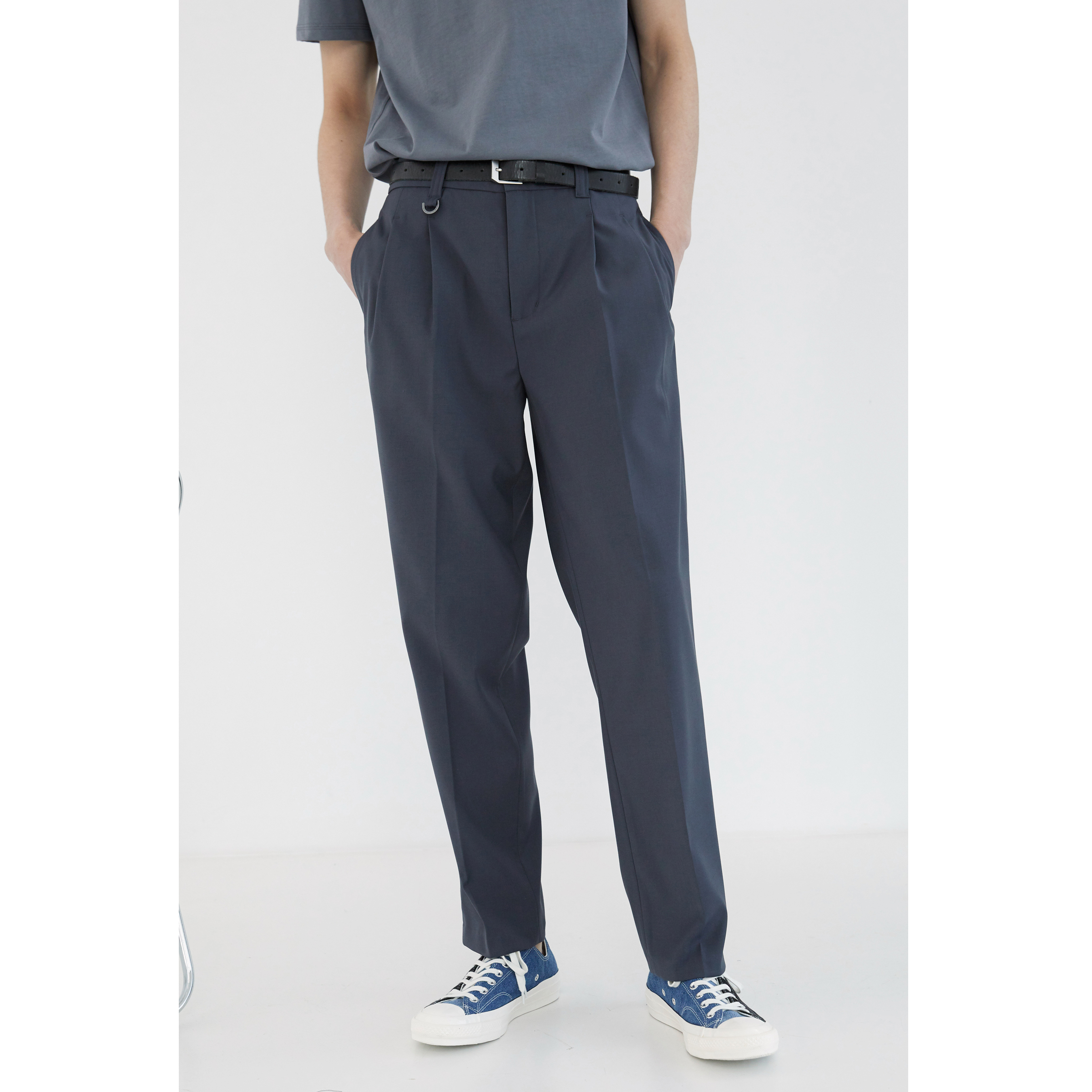 【NANS】经典双褶宽舒西装长裤（九分裤） / CLASSIC SUIT PANTS - 图0