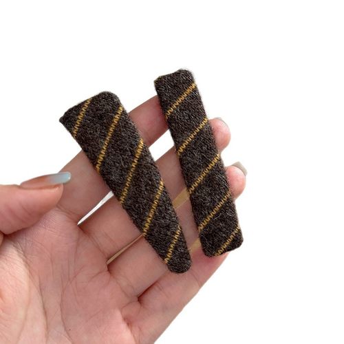 韩版秋冬撞色斜纹发夹边夹侧边对夹2025新款高端刘海夹女发卡夹子 - 图3