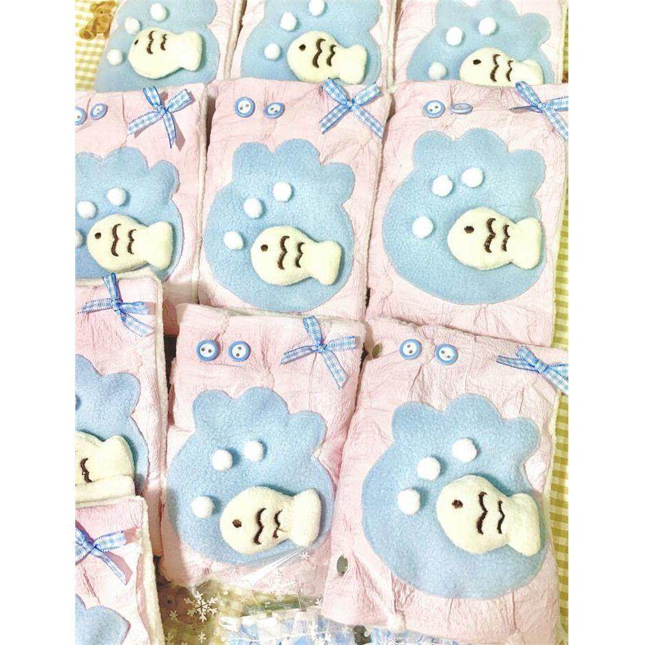 兔兔手帐铺子 | A7小鱼冒泡手帐本 活页本充棉夹棉被子手账本,淘宝优惠券,粉丝福利购,淘宝优惠卷