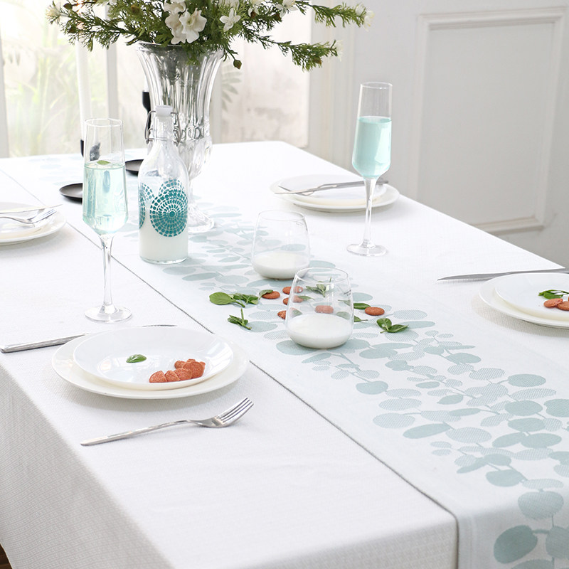 现代简约克洛伊桌旗北欧轻奢高端提花长条餐桌茶几电视柜装饰旗布,淘宝优惠券,粉丝福利购,淘宝优惠卷