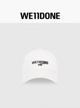 WE11DONE男女同款经典款复古1506 LOGO棒球帽简约休闲潮流复古