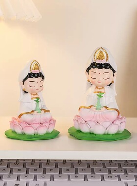 【好运赐福】佛祖观音可爱吉祥物旅游文创桌面车载神仙摆件礼物