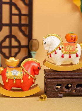 【福运摇摇马-马上启运】国潮装饰生肖摆件马年礼品新年伴手礼