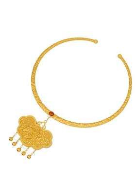 虎狮项圈 璎珞 复古 流苏 汉服 宫廷 (宫锁)