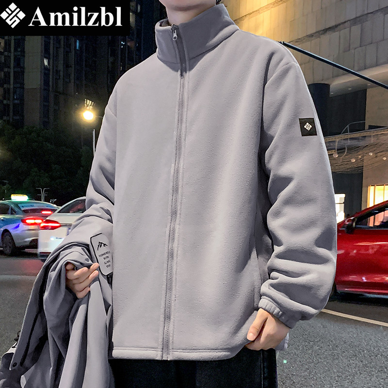 新款户外男女同款摇粒绒时尚百搭防寒保暖宽松加厚抓绒上衣外套冬,淘宝优惠券,粉丝福利购,淘宝优惠卷