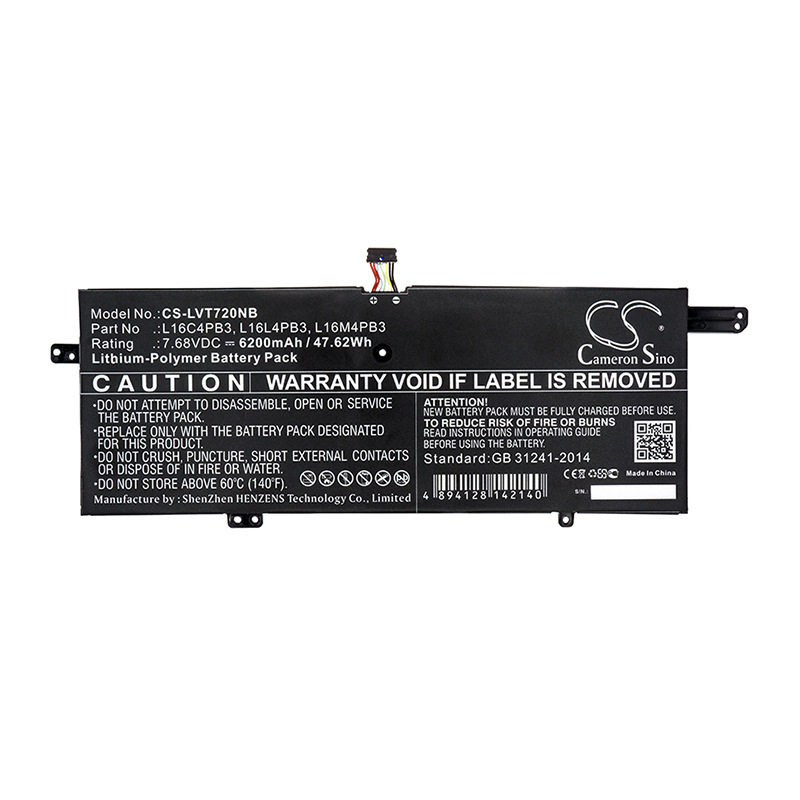 Batteria Lenovo Originale L16C4PB3 / L16L4PB3 Per IdeaPad 720S-13IKB - 48Wh, 4 Celle