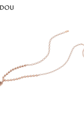 阿吉豆AJIDOU复古时尚气质女款项链锁骨链优雅饰品配饰首饰潮流