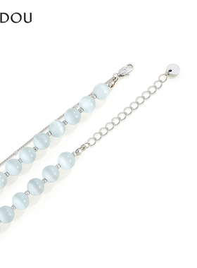 阿吉豆AJIDOU蝶光项链女夜光蝴蝶