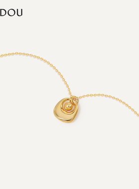 阿吉豆925银钱袋子项链轻奢小众