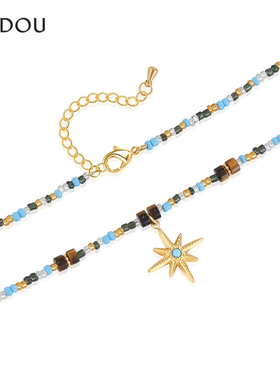 阿吉豆AJIDOU项链女款潮流锁骨链