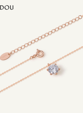 阿吉豆AJIDOU项链女款925银春夏线下专柜同款时尚气质春夏锁骨链