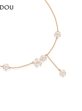 阿吉豆AJIDOU项链女款s925银首饰