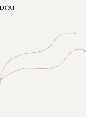 阿吉豆AJIDOU项链女款优雅时尚小众轻奢高级感首饰气质锁骨链饰品