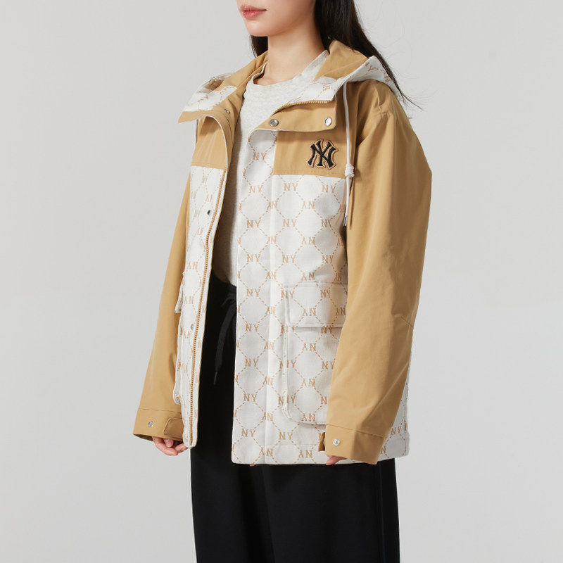 MLB官方男装女装2026春季新款复古满标老花运动服休闲外套夹克女,淘宝优惠券,粉丝福利购,淘宝优惠卷