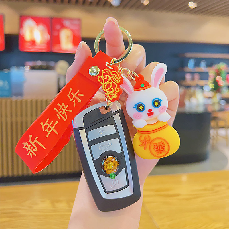 贺岁兔新年小礼品兔年本命年创意过年礼物生日礼盒娃娃结婚伴手礼