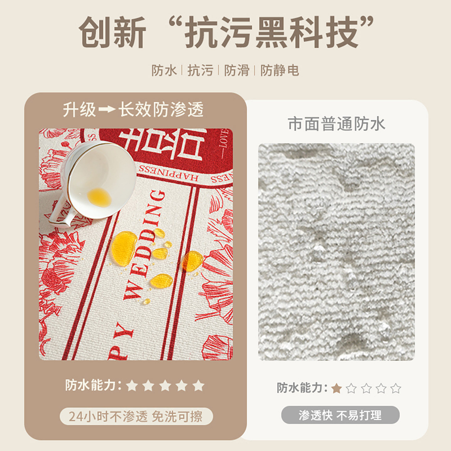 Spend the rest of your life together with puppies, wedding bay window mat, universal sun protection and wear-resistant window sill mat for all seasons, wedding room layout, decorative cushion