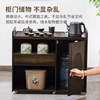 Mobile tea table, small tea table, tea cabinet and kettle integrated