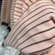 Striped pink bottoming shirt for women autumn and winter mid-length top