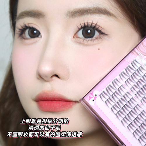 Mine Took/苾桃C位女团甜酷睫毛新品自然三部曲单簇分段式假睫毛 - 图2