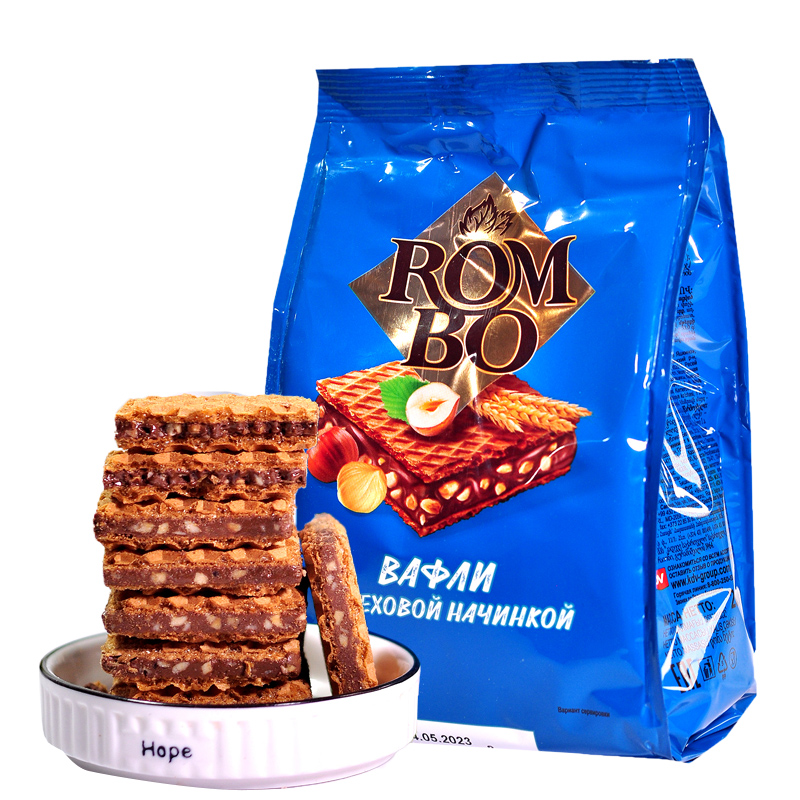 俄罗斯进口巧克力榛子夹心威化饼干KDV原装可可脂办公室小零食品,淘宝优惠券,粉丝福利购,淘宝优惠卷