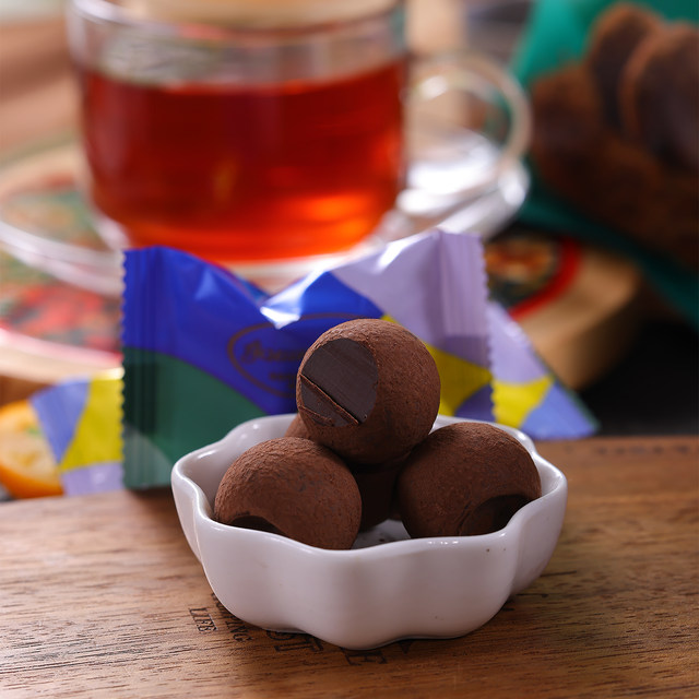 Ashuofu brand 0 cane sugar colorful truffle flavor chocolate candy