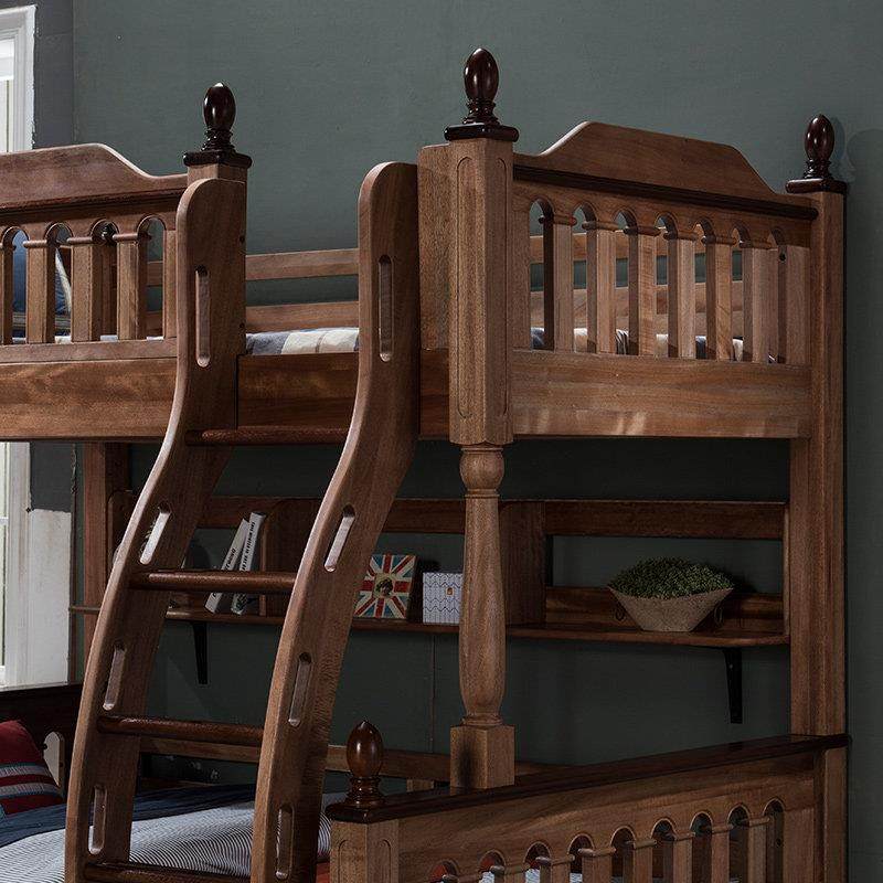 金多喜中式上下床小户型高低床中古风上下铺实木双层床儿童子母床,淘宝优惠券,粉丝福利购,淘宝优惠卷