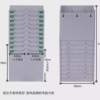 Card box fixed attendance rack combined plastic card bag management card rack punch card slot employee