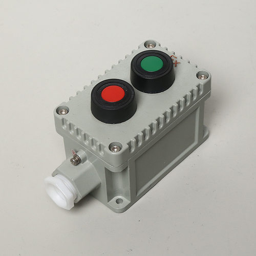 防爆急停按钮盒带指示灯LA53-4消防停止按钮自锁开关控制旋钮线盒 - 图1