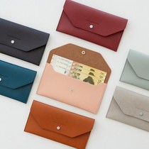 Han Edition PU Leather Wallet New Pint Student Office Workerss Wind Small Wallets Card Package Long Breeze Zero Wallet