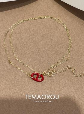 S925银猪鼻子项链简约高级感气质