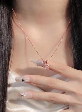 法式千金风跳动的心项链女高级感