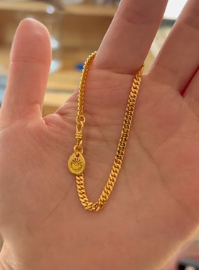 金色手链女款金元宝轻奢小众精致