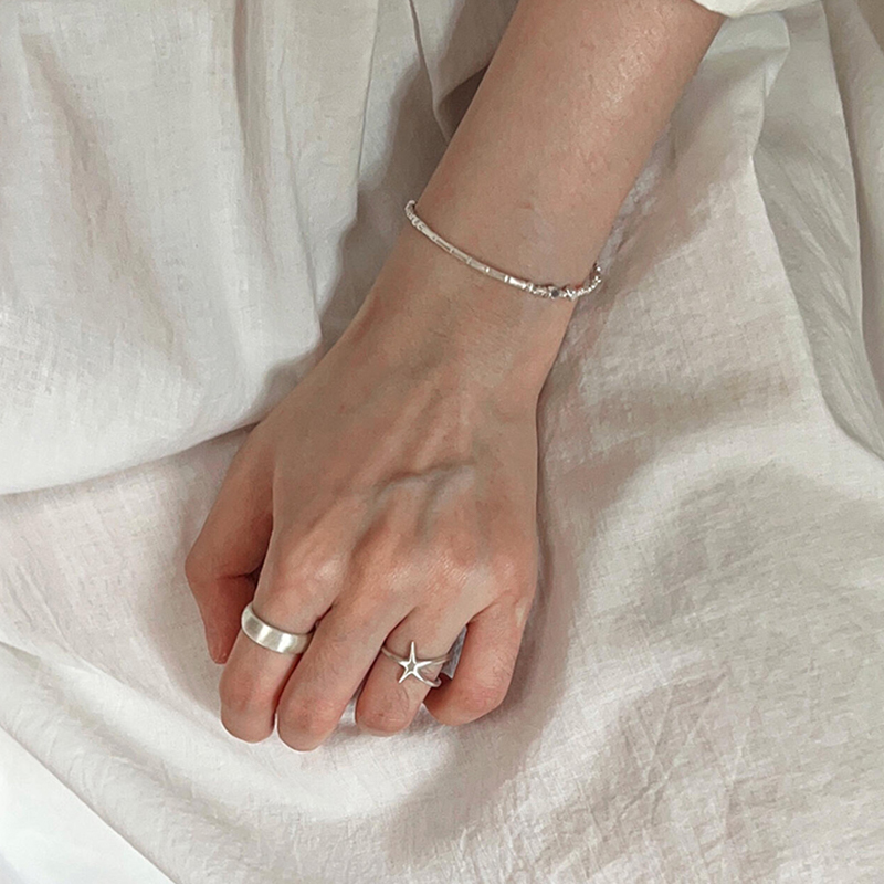 s925纯银海星戒指女小众设计感高级轻奢食指戒2025新款爆款食指戒 - 图0