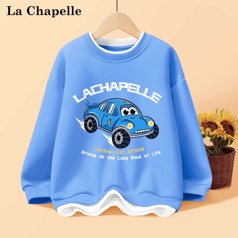 La Chapelle 拉夏贝尔 2023新款 儿童连帽/圆领卫衣假两件外套 （120-160码）多款