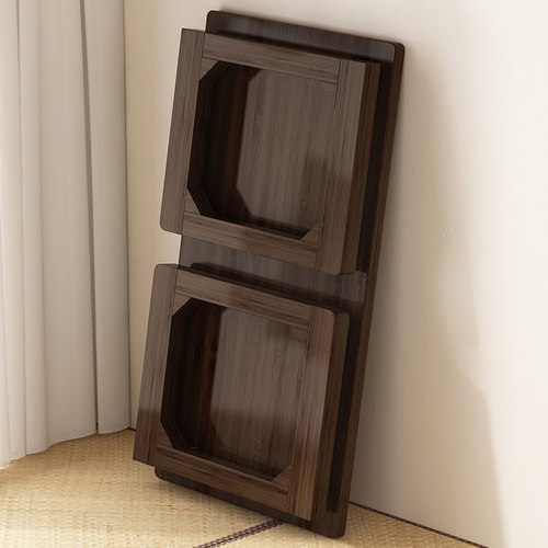 飘窗小桌子折叠炕桌家用实木榻榻米桌子小茶几床上学习矮桌电脑桌 - 图3