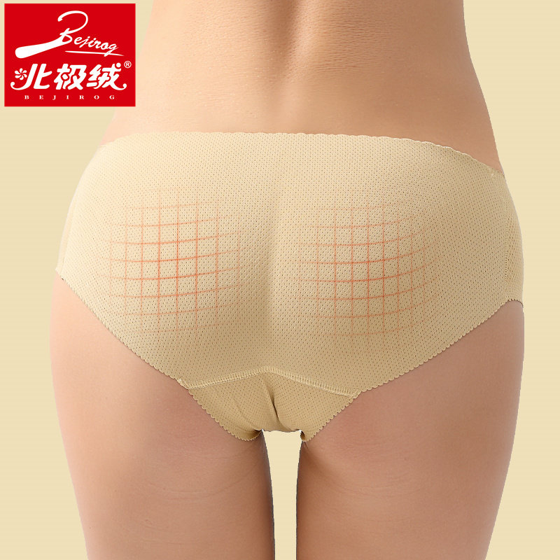 北极绒女无痕提臀塑型假屁股内裤 北极绒千汇女三角裤