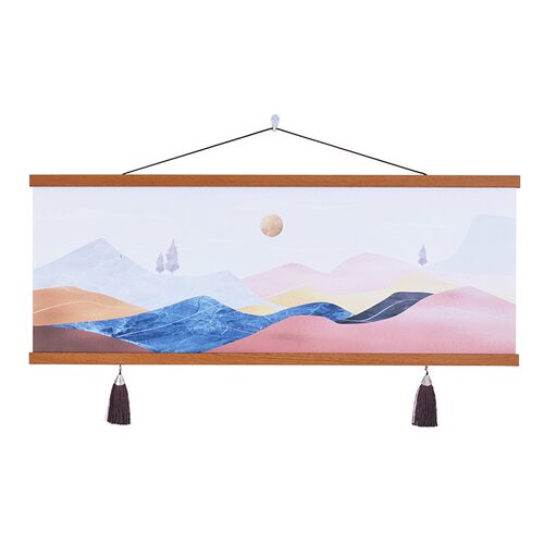 来图定制卧室装饰画床头挂画现代沙发卧室免打孔背景墙布艺壁画 - 图3