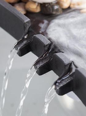 简约小鱼缸循环鱼池喷水流水器水景观瀑布摆件造景循环水装饰配件