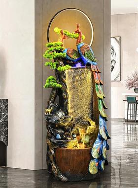 2026水幕墙流水墙屏风瀑布茶室客厅装饰户外阳台庭院造景送礼落地